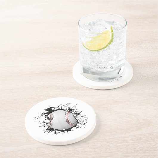 Baseball Apparel - Baseball Zandsteen Onderzetter (Zijkant)