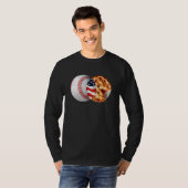 Baseball Apple Pie American Flag July 4th USA Men T-shirt (Voorkant volledig)