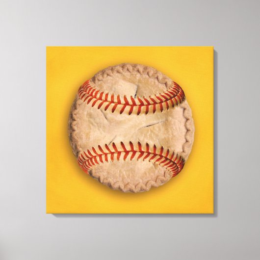 Baseball Apple Pie Canvas Afdruk (Voorkant)