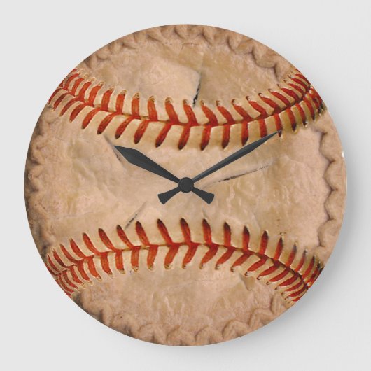 Baseball Apple Pie Grote Klok (Voorkant)