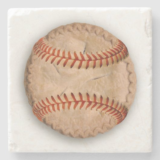 Baseball Apple Pie Stenen Onderzetter (Voorkant)