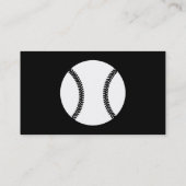 BASEBALL aqua staal Visitekaartje (Achterkant)