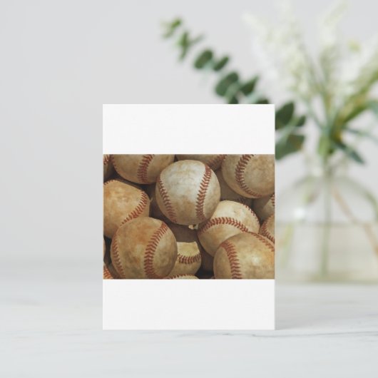 Baseball Art Briefkaart (Staand voorkant)
