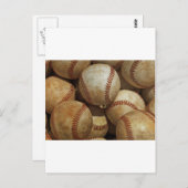 Baseball Art Briefkaart (Voorkant / Achterkant)