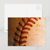 Baseball Art Briefkaart (Voorkant / Achterkant)