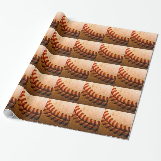 Baseball Art Cadeaupapier (Uitgerold)