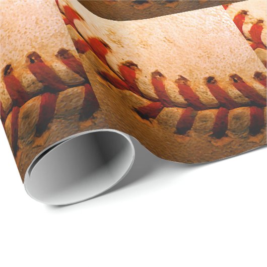 Baseball Art Cadeaupapier (Rol Hoek)
