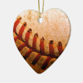 Baseball Art Keramisch Ornament (Links)
