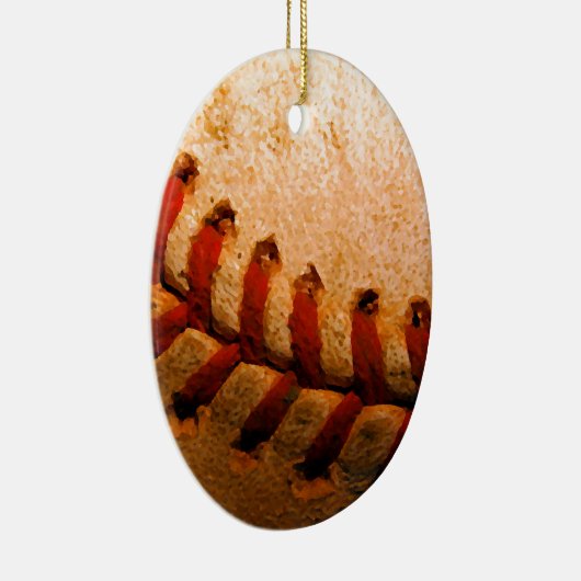 Baseball Art Keramisch Ornament (Rechts)