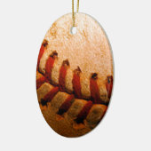 Baseball Art Keramisch Ornament (Links)