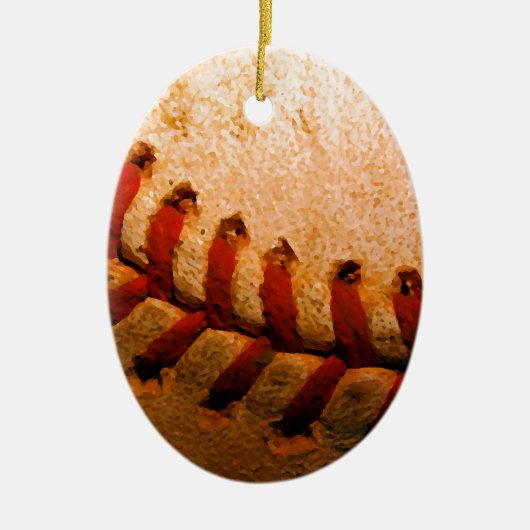Baseball Art Keramisch Ornament (Voorkant)