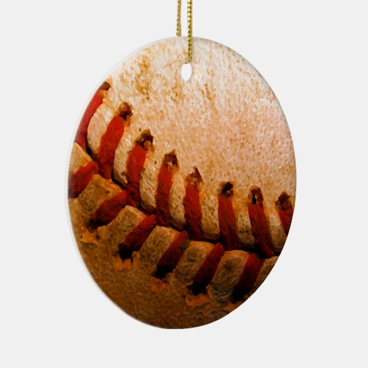 Baseball Art Keramisch Ornament (Rechts)