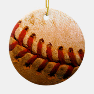 Baseball Art Keramisch Ornament