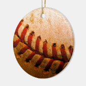 Baseball Art Keramisch Ornament (Links)