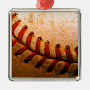 Baseball Art Metalen Ornament