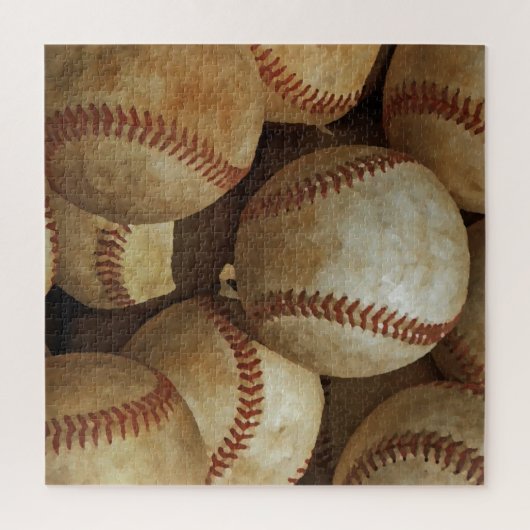 Baseball Art Travel Digital Illustration Legpuzzel (Verticaal)
