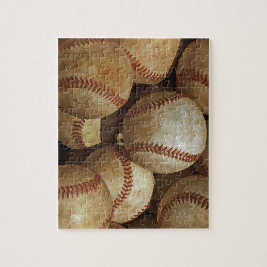 Baseball Art Travel Digital Illustration Legpuzzel (Verticaal)