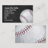 Baseball Art voor en achter Visitekaartje (Voorkant / Achterkant)