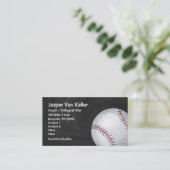 Baseball Art voor en achter Visitekaartje (Staand voorkant)