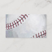 Baseball Art voor en achter Visitekaartje (Achterkant)