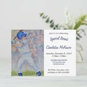 BASEBALL ARTITY INVITATION KAART (Staand voorkant)
