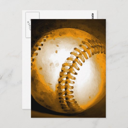 Baseball Artwork Briefkaart (Voorkant / Achterkant)