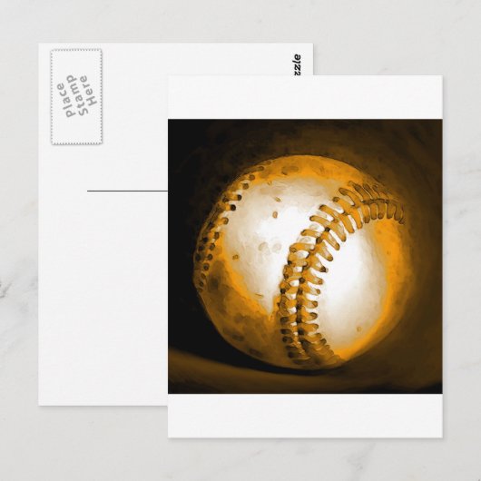 Baseball Artwork Briefkaart (Voorkant / Achterkant)