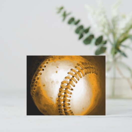 Baseball Artwork Briefkaart (Staand voorkant)