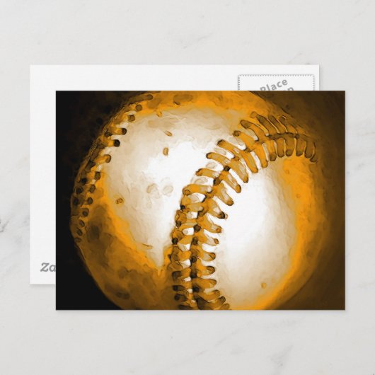 Baseball Artwork Briefkaart (Voorkant / Achterkant)