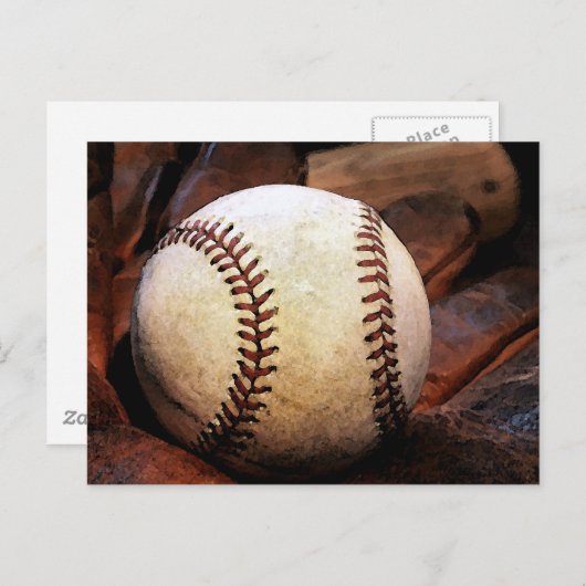 Baseball Artwork Briefkaart (Voorkant / Achterkant)