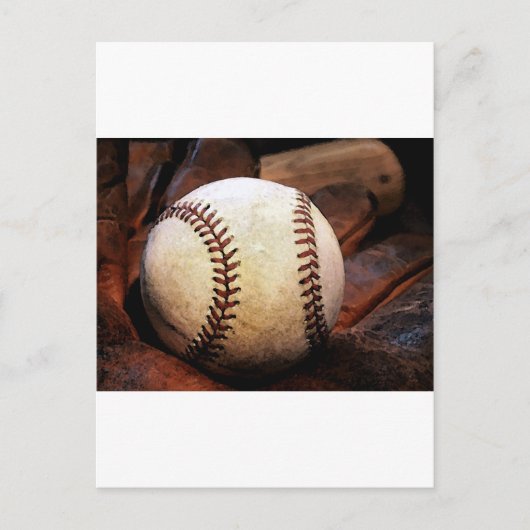 Baseball Artwork Briefkaart (Voorkant)