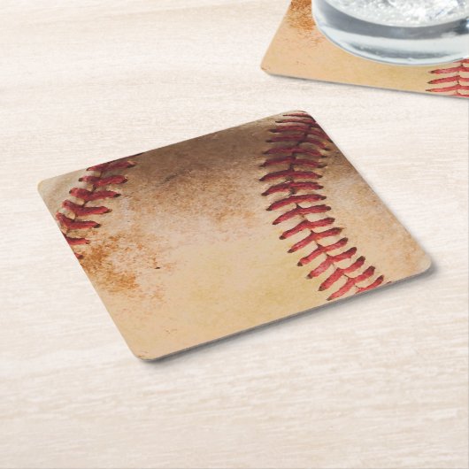 Baseball Artwork  Kartonnen Onderzetters (Schuin)