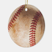 Baseball Artwork Keramisch Ornament (Links)