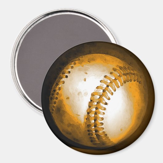 Baseball Artwork Magneet (Voorkant / Achterkant)