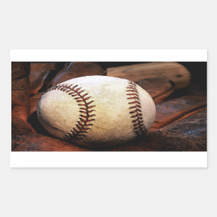 Baseball Artwork Rechthoek Sticker