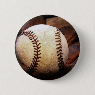 Baseball Artwork Ronde Button 5,7 Cm