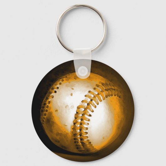 Baseball Artwork Sleutelhanger (Voorkant)