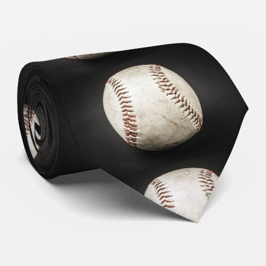 Baseball Artwork Stropdas (Opgerold)