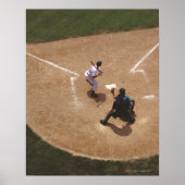 Baseball at Home Bord Poster (Voorkant)