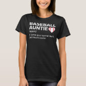 Baseball Auntie Definition T-shirt (Voorkant)