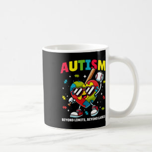 Baseball Autisme Bewustzijn Kleurrijke Puzzel voor Koffiemok