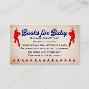 Baseball, , Baby Boy, Boeken voor Baby Informatiekaartje