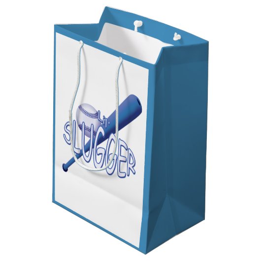 Baseball Baby Boy MGB Medium Cadeauzakje (Achterkant Gekanteld)