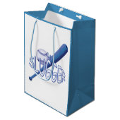 Baseball Baby Boy MGB Medium Cadeauzakje (Voorkant Gekanteld)