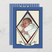 Baseball Baby Geboorteaankondiging Aankondiging (Voorkant / Achterkant)