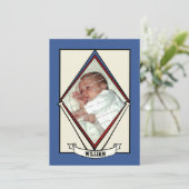 Baseball Baby Geboorteaankondiging Aankondiging (Staand voorkant)