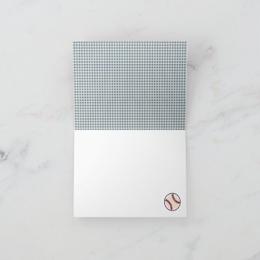 BASEBALL BABY SHOWER BEDANKT U (Binnen)