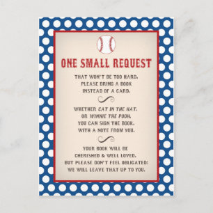 Baseball Baby shower Een Briefkaart voor het aanvr