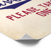 Baseball-Baby shower Favors gebruiken één teken Poster (Hoek)