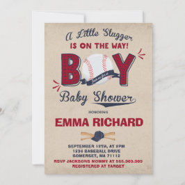 Baseball Baby shower Invitation Baseball Shower Kaart